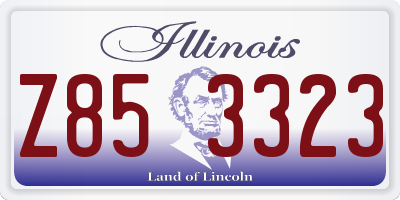 IL license plate Z853323
