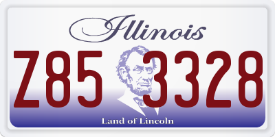 IL license plate Z853328
