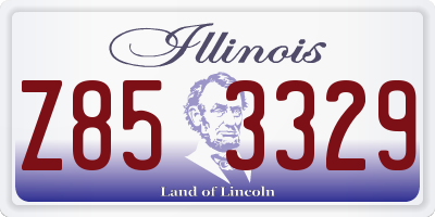 IL license plate Z853329