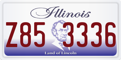 IL license plate Z853336