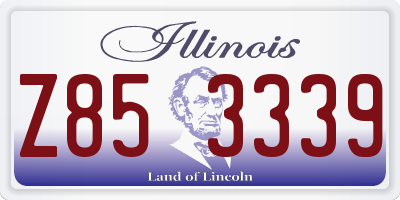 IL license plate Z853339