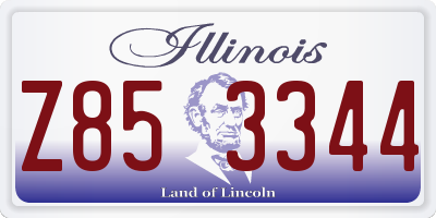 IL license plate Z853344