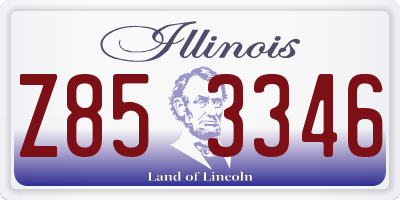 IL license plate Z853346