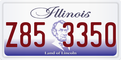 IL license plate Z853350
