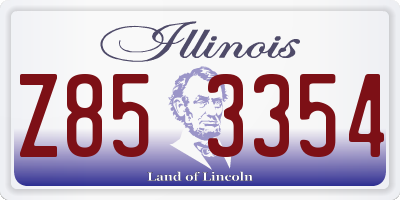 IL license plate Z853354