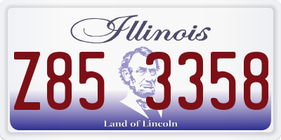 IL license plate Z853358