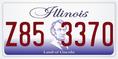 IL license plate Z853370