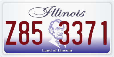 IL license plate Z853371