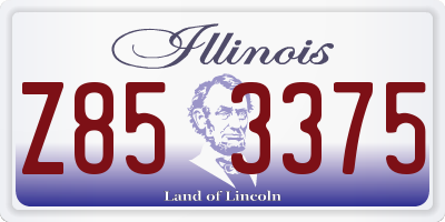 IL license plate Z853375