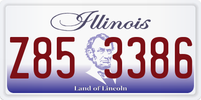IL license plate Z853386