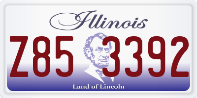 IL license plate Z853392
