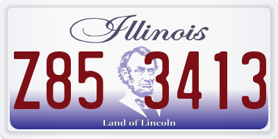 IL license plate Z853413