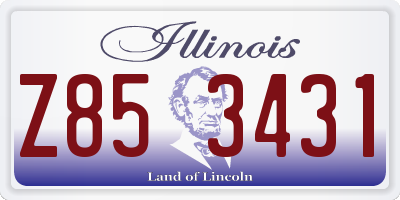 IL license plate Z853431