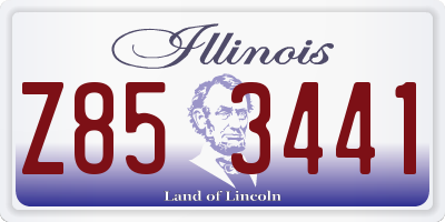 IL license plate Z853441