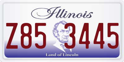 IL license plate Z853445