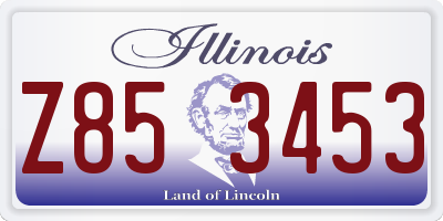 IL license plate Z853453