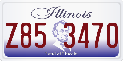 IL license plate Z853470