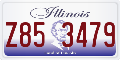 IL license plate Z853479