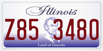 IL license plate Z853480