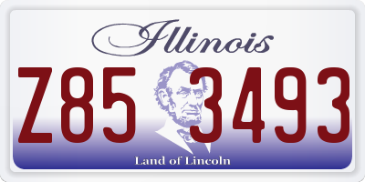 IL license plate Z853493