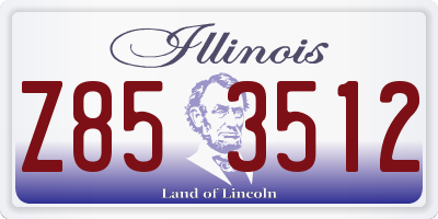 IL license plate Z853512
