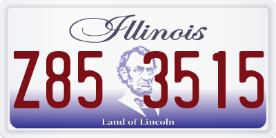 IL license plate Z853515