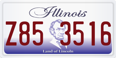 IL license plate Z853516