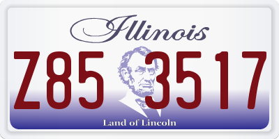 IL license plate Z853517
