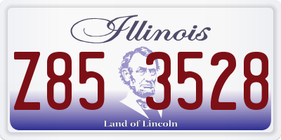 IL license plate Z853528