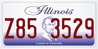 IL license plate Z853529