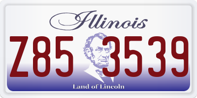 IL license plate Z853539