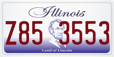 IL license plate Z853553