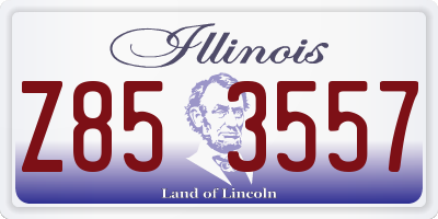 IL license plate Z853557