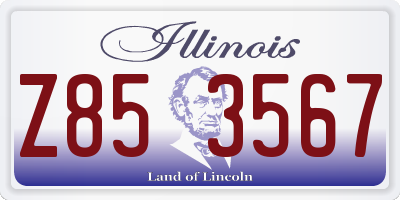 IL license plate Z853567