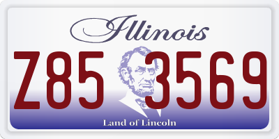 IL license plate Z853569