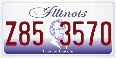 IL license plate Z853570