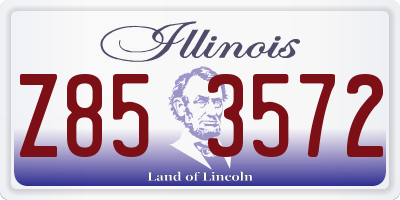 IL license plate Z853572