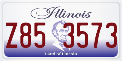 IL license plate Z853573