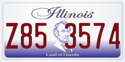 IL license plate Z853574