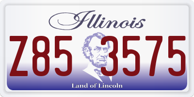 IL license plate Z853575