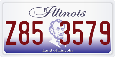 IL license plate Z853579