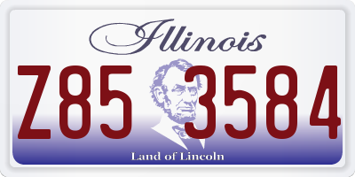 IL license plate Z853584