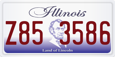 IL license plate Z853586