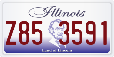 IL license plate Z853591