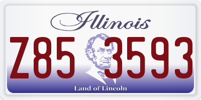 IL license plate Z853593