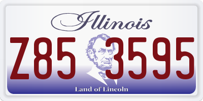 IL license plate Z853595