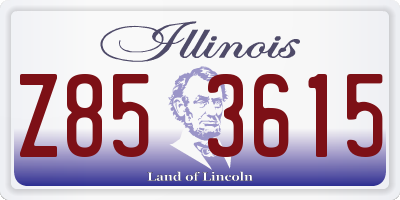 IL license plate Z853615