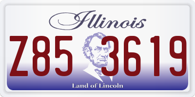 IL license plate Z853619