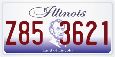 IL license plate Z853621