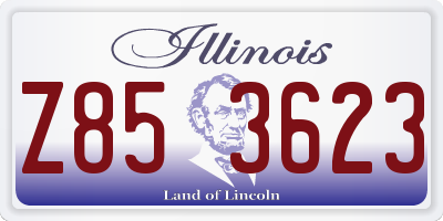 IL license plate Z853623